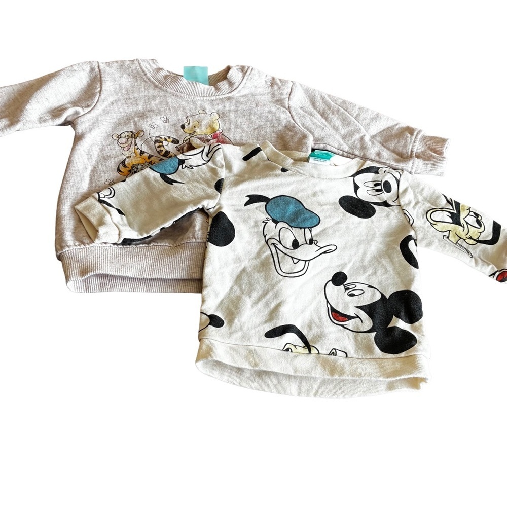 Disney Baby Sweatshirt Set 0–3M Pooh Mickey 🧸✨
